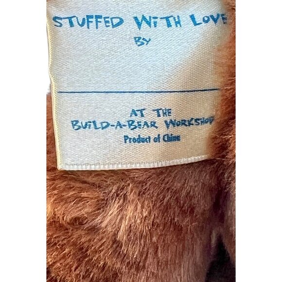 Build A Bear Soft Plush Brown Bunny Rabbit White Tail & Ears Stuffed Animal 12" - Picture 7 of 9